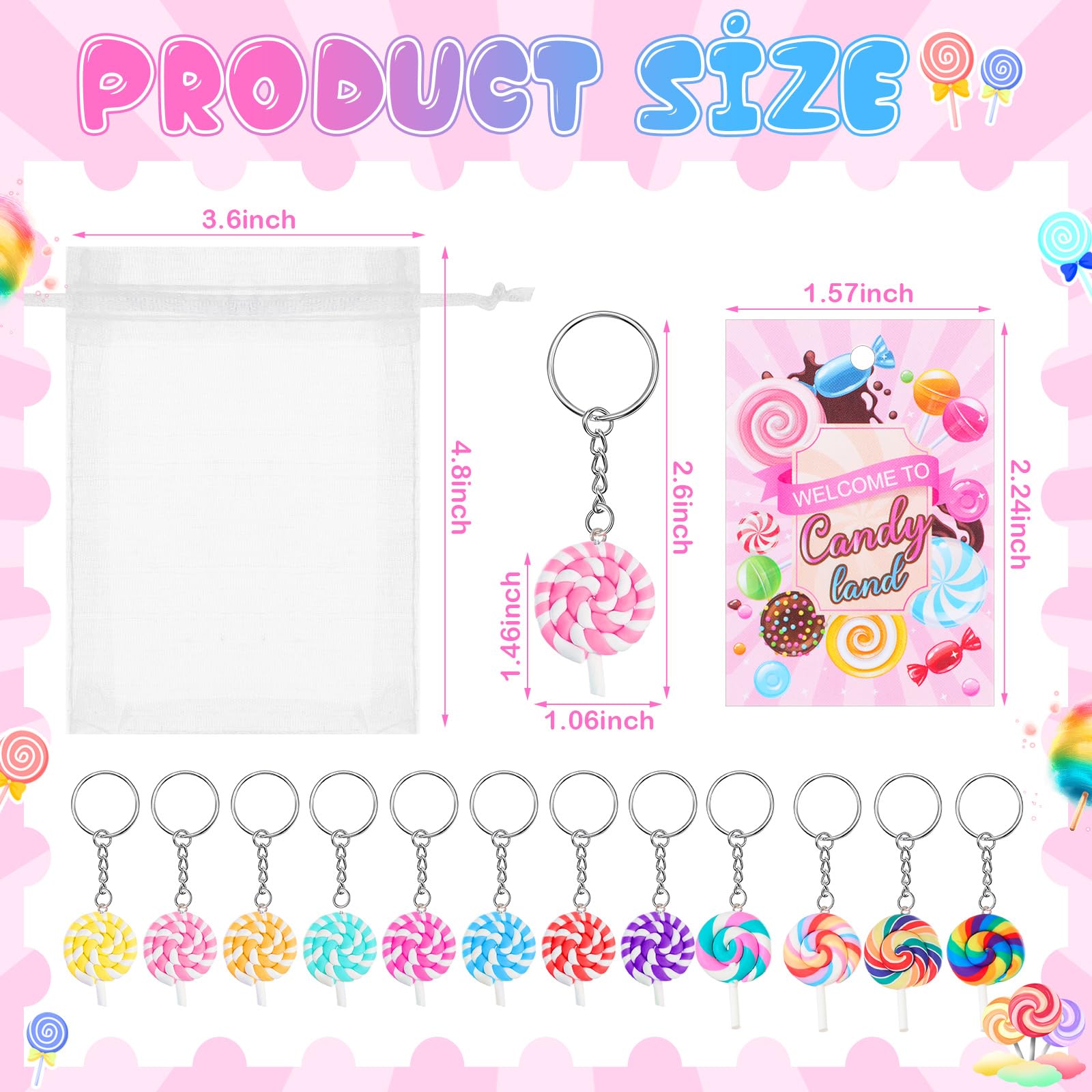 Amazon.com: Ferreve 74 Pcs Candy Party Favors Set Sweet Lollipops
